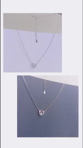 Dây chuyền mèo xám nhỏ xinh dễ thương style ullzzang