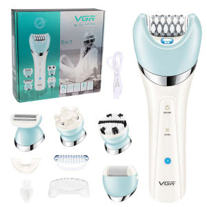 VGR Electric Women Epilator Female Shaver Leg，Body Hair Removal Lip，Chin Depilatory Lady Bikini Trimmer Facial Hair Remover