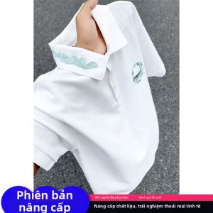 CHENMU | Áo Polo T_short Tay Ngắn Phong Cách Đường Phố Mỹ Thêu Cleanfit