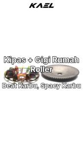 Kipas Gigi Rumah Roller Spacy Lama Old & Beat Karbu Karburator Gear Gir Roler Loler Set