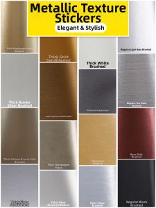XIANXIANWUFANG | Self-adhesive Matte Stainless Metal Film Wallpaper