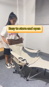 Portable Chair Reclining Camping Chair Folding Chair Recliner Portable Ultra-light Adjustable Backrest Camping