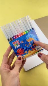 Flashee 12warna Spidol MINI EXSIS 828-12 / 1Set Color pen Mini EXSIS 12 warna