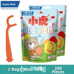SUPER DEER | Animal Shape Infant Family Use Super Fine Floss Sticks
