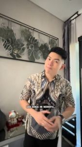 BATIK ARKANZA: Kemeja Batik Pria Cowok Lengan Panjang Slimfit Premium Bahan Katun Lapis Furing INFL