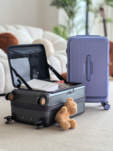 20-Inch Expandable Luggage Side Opening Cover Large Capacity Pull Rod Multi-Function Travel Suitcase for Men And Women