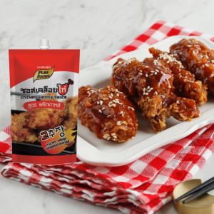 (มีฮาลาล) ซอสเคลือบไก่สูตรพริกเกาหลี ขนาด 180 กรัม ตรา เพียวฟู้ดส์ ทำง่ายๆแค่คลุก
