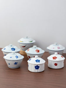 Mino Yaki | Steamed Egg Bowl Ceramic with Lid