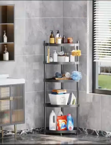 Corner Toilet Rack Washroom Shampoo Rack Kitchen Rack Stainless Steel Rustproof 100% Solid Material Durable Guranteeded Confirm Stable