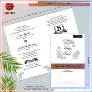 |150 Pcs | Undangan Pernikahan Sabuk | Undangan Terkini | Elegan & Murah |