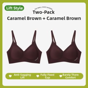 Supportive Invisible Bra for Large Breasts Bust Minimizing Side Support Gathering Non-Sag