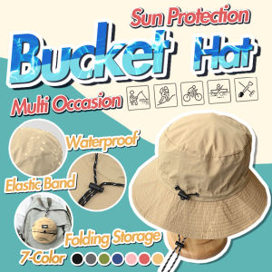 Musion Foldable Camping Bucket Hat Woman SPF 50 Packable Cap Woman Portable Beach Hat Sun Hat Topi Perempuan Topi Hiking Wanita