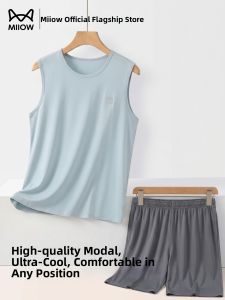 MiiOW | Summer Sleeveless Cool Feel Outwear Sleepwear Set Large Size