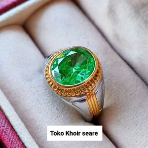 CINCIN BATU AQUAMARINE CATTING MINIMALIS SUPER TOP QUALITY