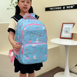 Primary school student backpack childrens bag student school bag 1-6 grade school bag casual double-shoulder backpack 小学生背包