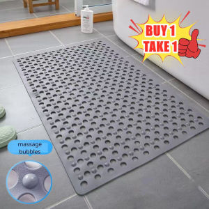 BUY 1 TAKE 1 Hollow Out Massage Anti Slip Rubber Mat Waterproof Eco-friendly Bathroom Floor Mat Non Slip Suction Bathroom Floor Mat Non Slip Suction Bath Mat Quick Dry Hollow Out Massage anti Slip Rubber Mat Waterproof Absorbent Matting Bathroom