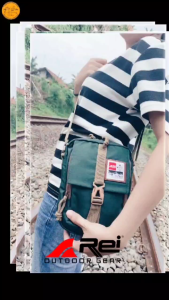 TAS SLEMPANG TRAVEL POUCH AREI NOMADIC SELEMPANG PRIA DAN WANITA VINTAGE CASUAL OUTDOOR RINGAN INCLUDE RAINCOVER ANTI HUJAN