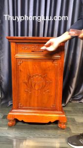 Hòm tủ công đức để đình chùa gỗ hương cao 81cm
