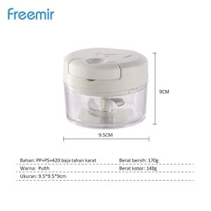 freemirr alat penggiling mini penghalus daging pencincang bumbu blender manual
