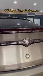 STICKER CARBON HONEYCOMB Pet Glossy Forged Carbon Fiber Vinyl Wrap Film Adhesive Motorcycle Scooter Car Decal Wrapping