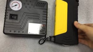 12V Jump starter & air pump tire 50800mAh jumper with USB Charger for laptop mobile phone