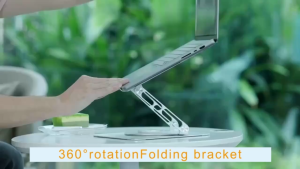 Stand Holder Meja Laptop Aluminium Lipat Penyangga Portable Multifungsi Alloy Anti Slip Untuk Standing Leptop / Notebook / Macbook / Tablet - LS 303