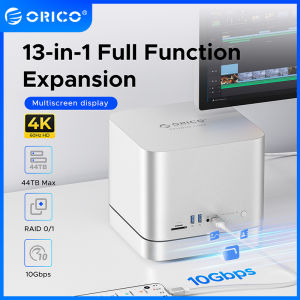 ORICO StudioLink USB C HUB HDD Enclosure For M2 M3 Mini 3.5 SATA 44TB NVME M.2 SSD HDD Enclosure