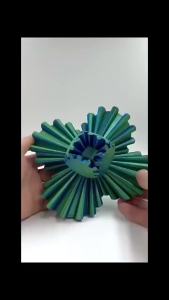 3D Printed Gear Ball Fidget  Spin Ball or Cube Stress Relief Desk  Anxiety Relax Activity  Gift