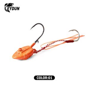 Mồi Câu Jighead Leydun 10g-60g Tenya Madai Nước Mặn Kèm Tôm Giả Cao Su Dùng Cho Câu Biển Tôm Câu Có Trọng Lượng Chì