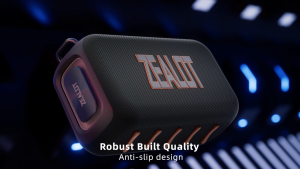 ZEALOT S85 Bluetooth Speaker 50W Deep Bass 8000mAh Bluetooth5.3 RGB Color Light TWS Pairing 360° Surround Sound Multi‑source Input Portable Strap‑equipped for Outdoor Camping Party Home Desktop PC Entertainment