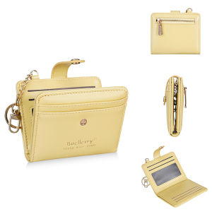 Baellerry | New Simple Short Women Wallets Key Chain Zipper Coin Pocket Brand Female Purses Card Holders Fashion Wallet for Girls