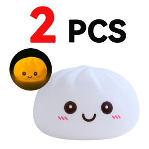 Bandai | 1 Set Colorful Light Dumpling Squishy Toys Soft Luminous Bun Stress Relief Toys Anxiety Relief & Party Favor Toys