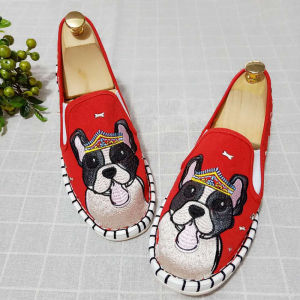Beijing Old Style Cotton Shoes Men Women Slip-On Casual Breathable Fashionable Flat Heel Wear-Resistant Rubber Bottom
