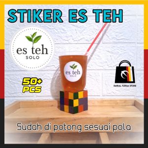 Stiker Label Cup Es Teh Solo Cromo