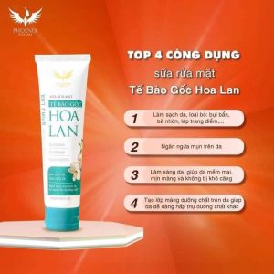 Sữa rửa mặt Tế bào gốc Hoa Lan Phoenix Pharma giúp da sạch thoáng & không chứa xà phòng 100gr [CHÍNH HÃNG]