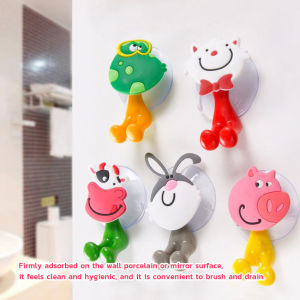 Talao Cute Cartoon Animal Bathroom Plastic Toothbrush Holder