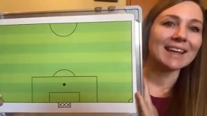 Magnetic Soccer Coaching Board Double Sided Dry Erase Soccer Tactics Board with Marker Pen and Eraser for Training Game Analysis