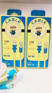 Kabel Data Silicone Gel KB-12 120W Power Max Super Fast Charging