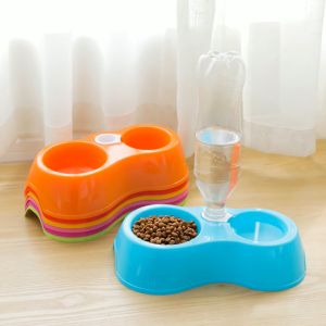Tempat Makan Minum Auto Refill (Tidak Termasuk Botol) Mangkuk Kucing Anjing Hamster Kelinci
