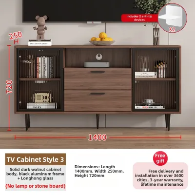 HANYUAN | Ultra-thin Narrow Tall TV Storage Cabinet