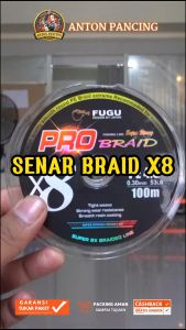 Senar Pancing Fugu Pro Braid X8 PE 1 s/d 4 Panjang 100 Meter Cepat Tenggelam Japan Quality Lembut dan Kuat