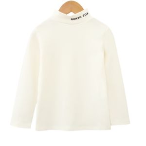 Boys Mid-Neck Long Sleeve Cotton Base Shirt Half High Collar Childrens A-Class Inner Wear T-Shirt for Autumn Winter