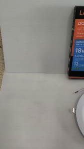 โคมดาวไลท์หน้ากลม 8 นิ้ว LED 18 วัตต์ Daylight LAMPTAN รุ่น Slim Alu RD 18W/DL สีขาว