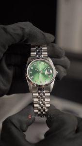 Jam Tangan Wanita Bonia Elegance B10550-1397 Noble Green Dial Silver Stainless Steel Band