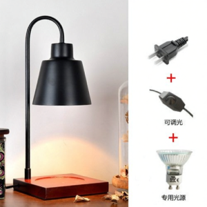 Decorative Dimmable Wooden Taper Lamp Aroma Wax Melting