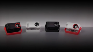 （FLASH SALE)Proyektor Portable 4K 1080P M60 Screen Mirroring HP Home Theater Mini untuk Kamar