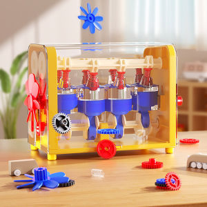 Mechanical Engine Model Kits for Kids Childrens Handmade DIY Assembly Car Model Building Blocks Toys STEM Learning and FunScience Experiment ToysEducational Toys Birthday for Children