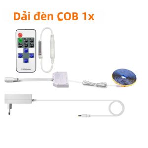 Đèn LED Dải COB 12V DC Sang AC220V 60-249 Luminous Flux Có Thể Điều Chỉnh Độ Sáng Kèm Điều Khiển Từ Xa Dùng Cho Nhà Bếp Trang Trí Nhà Cửa Đèn Tủ