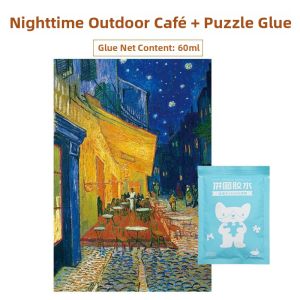MAODETIANKONGZHICHENG | Art Series High End Nighttime Outdoor Cafe Puzzle 1000 Pieces
