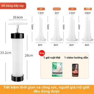 XIANGYOUYOU | Máy Nhồi xúc xích Gia Đình Cầm Tay Dụng Cụ Làm Xúc Xích